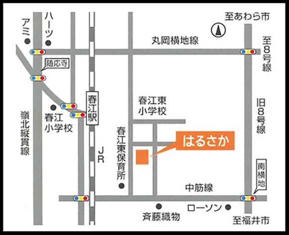 医療法人 松福会 クリニックはるさか　地図